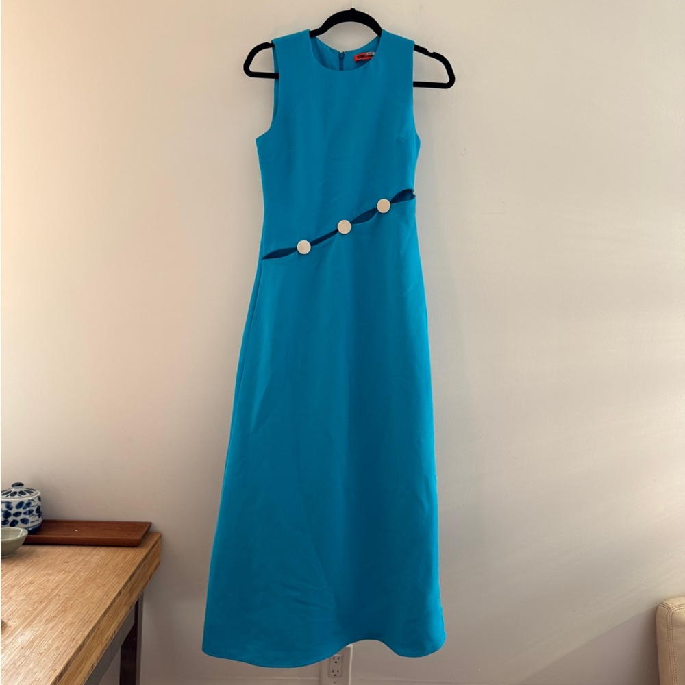 Simon Miller Bright Blue Long Dress with Buttons